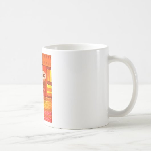 ゴールデンレッドア伝統的フリカおもしろいカラーズアムボー コーヒーマグカップ (右)