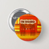 ゴールデンレッドア伝統的フリカおもしろいカラーズアムボー 缶バッジ (正面&裏面)