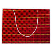 ゴールデンレッドウェディング -  ホリデー＆もっと ラージペーパーバッグ (裏面)