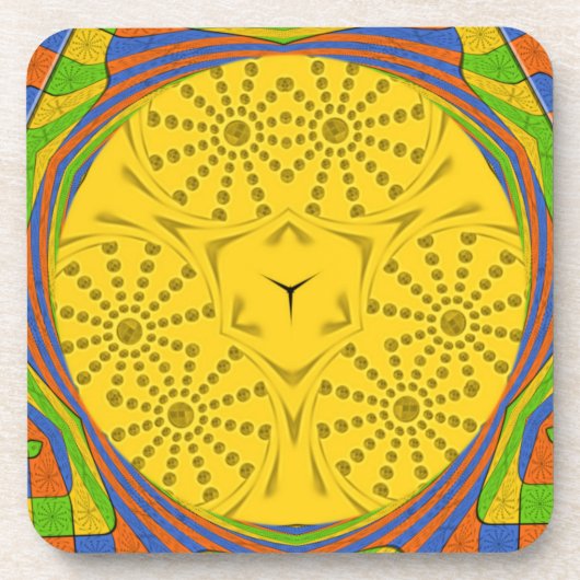 ゴールデンレッドブルーグリーン王室のエジプト。 コースター (正面)