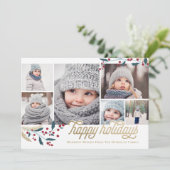 ゴールデンレッドベリー6枚のフォトコラージュ シーズンカード (スタンド正面)