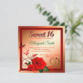 ゴールデンレッドローズスイート16インビテーション 招待状 (スタンド正面)