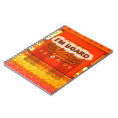 ゴールデンレッド伝統的アフリカカラープリント ノートブック (左側)