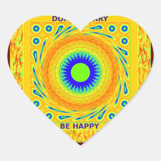 ゴールデンレッド伝統的アフリカカラーベクトルデザイン ハートシール (正面)