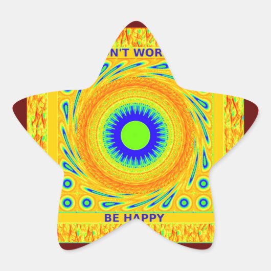 ゴールデンレッド伝統的アフリカカラーベクトルデザイン 星シール (正面)