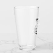 ゴールデンレトモダンリーバーのアートかわいい犬の品種のスローガン タンブラーグラス (右)