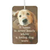 ゴールデンレトリエバーアハウスは決して孤独ではない カーエアーフレッシュナー (正面)