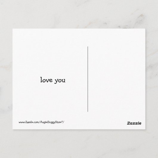 ゴールデンレトリエバーアハウスは決して孤独ではない ポストカード (裏面)