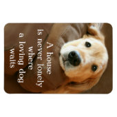 ゴールデンレトリエバーアハウスは決して孤独ではない マグネット (横)