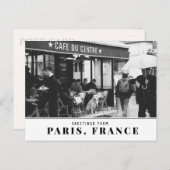 ゴールデンレトリエバーインパリ ポストカード (正面/裏面)