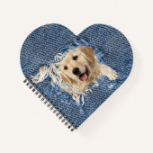 ゴールデンレトリエバーインブルージャンホール ノートブック (正面)