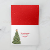 ゴールデンレトリエバーインホリデーリース カード (内部)