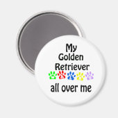 ゴールデンレトリエバーウォークデザイン マグネット (正面/裏面)