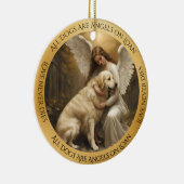 ゴールデンレトリエバーエンジェルメモリアルオーナメント セラミックオーナメント (右)