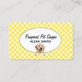 ゴールデンレトリエバーオンギンガムフォーペットグルーミング 名刺 (正面)