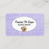 ゴールデンレトリエバーオンギンガムフォーペットグルーミング 名刺 (正面)