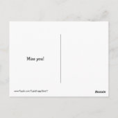 ゴールデンレトリエバーオンベッ恋しく思ドユー ポストカード (裏面)