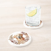 ゴールデンレトリエバーオータムリース コースター (側面)