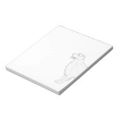 ゴールデンレトリエバーカラー準備デザイン ノートパッド (回転)