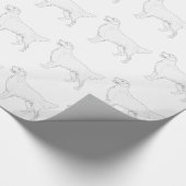 ゴールデンレトリエバーカラー準備デザイン ラッピングペーパー (角)