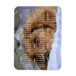 ゴールデンレトリエバーカレンダー2019フォトマグネット付き マグネット