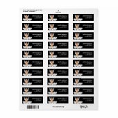 ゴールデンレトリエバーガーディアンエンジェルオンブラックアドレス ラベル (フルシート)