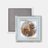 ゴールデンレトリエバーギフト マグネット (正面/裏面)