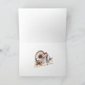 ゴールデンレトリエバークリスマスウェスタンスタイル シーズンカード (内部)