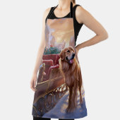 ゴールデンレトリエバークリスマスフェスティバルシーズン エプロン (インサイチュ)