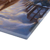 ゴールデンレトリエバークリスマスフェスティバルシーズン カッティングボード (角)