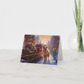 ゴールデンレトリエバークリスマスフェスティバルシーズン カード (正面)