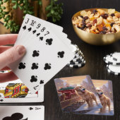 ゴールデンレトリエバークリスマスフェスティバルシーズン トランプ (インサイチュ)