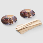 ゴールデンレトリエバークリスマスフェスティバルシーズン ハンドファン (組立なし)