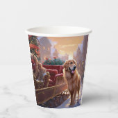 ゴールデンレトリエバークリスマスフェスティバルシーズン 紙コップ (正面)