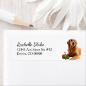 ゴールデンレトリエバークリスマスブルズ差出人住所 ラベル (インサイチュ)