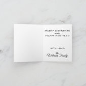 ゴールデンレトリエバークリスマスブ絵画ラシのアートワーク カード (内部)