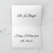 ゴールデンレトリエバークリスマスホリデーカード シーズンカード (内部)