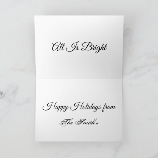 ゴールデンレトリエバークリスマスホリデーカード シーズンカード (内部)