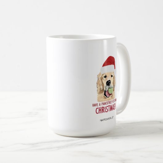 ゴールデンレトリエバークリスマスマグ コーヒーマグカップ (正面右)