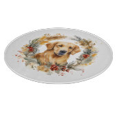 ゴールデンレトリエバークリスマスリースフェスティバルカップ カッティングボード (角)