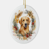 ゴールデンレトリエバークリスマスリースフェスティバルカップ セラミックオーナメント (右)