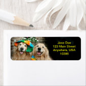 ゴールデンレトリエバーグルーヴィー差出人住所ラベル ラベル (インサイチュ)