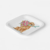 ゴールデンレトリエバーコケット紙プレート ペーパープレート (傾斜あり)