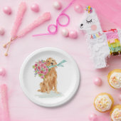 ゴールデンレトリエバーコケット紙プレート ペーパープレート (パーティー)