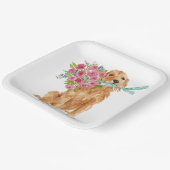 ゴールデンレトリエバーコケット紙プレート ペーパープレート (傾斜あり)