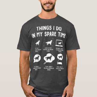 ゴールデンレトリエバーコルギの物事は時間の余裕をおもしろい持つ Tシャツ