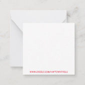 ゴールデンレトリエバーサンタポーズクリスマスドッグカード ノートカード (裏面)