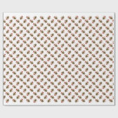 ゴールデンレトリエバーサンタポーズ ラッピングペーパー (フラット)