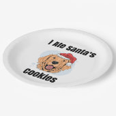 ゴールデンレトリエバーサンタ ペーパープレート (アングル)