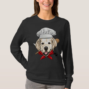 ゴールデンレトリエバーシェフドドッグゴールデンレトリバー料理 Tシャツ